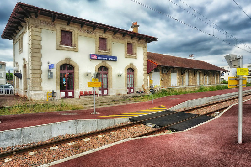 Train station in French countryside